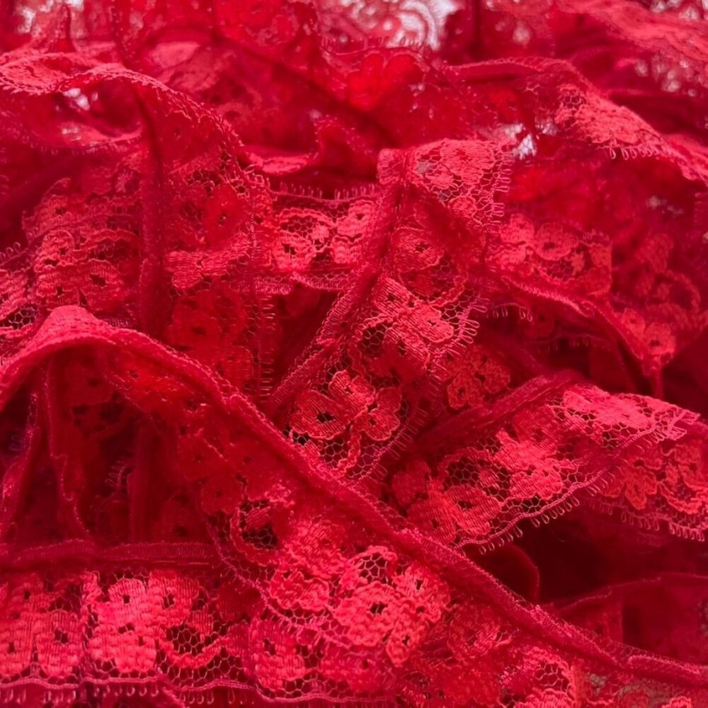 Vintage Ruffle Trim Lace 13 Yards for Sewing Crafting Junk Journal u